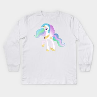 Princess Celestia Kids Long Sleeve T-Shirt